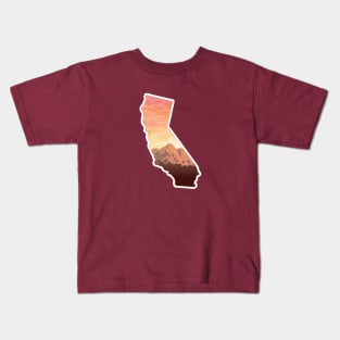 Southern California Sunset Map Kids T-Shirt